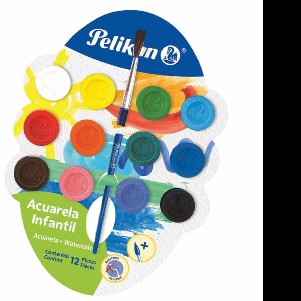 ACUARELA CARTON C12 PELIKAN PZA